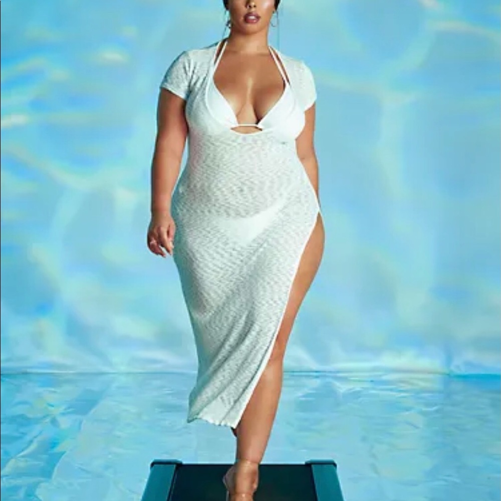 Fashion to Figure Slub Knit Cover Up